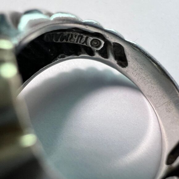 David Yurman 14k & Sterling Size 5.5 Dome Ring - Picture 5 of 6